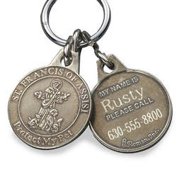 Personalized St Francis Pet Medal
