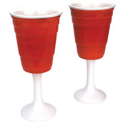 Red Cup Wine Glasses