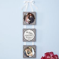 Personalized Wedding Photo Hanging Canvas Wall Art
