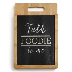 Talk Foodie To Me Cutting Board and Serving Tray