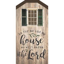 We Will Serve the Lord Standing Plaque
