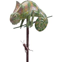 Iron Chameleon and Insect Wind Spinner