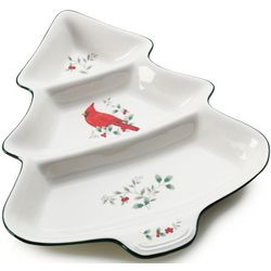 Winterberry 3-Section Tree Shaped Server