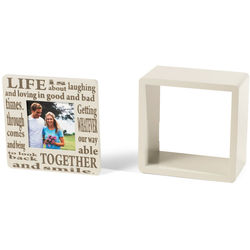 Life Together Photo Cube with Removable Front