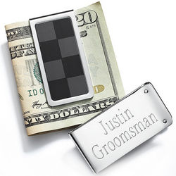 Men's Contemporary Personalized Moneyclip