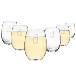 Personalized Stemless 15 Ounce Wine Glasses