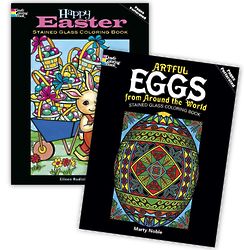 Easter Stained-Glass Coloring Book