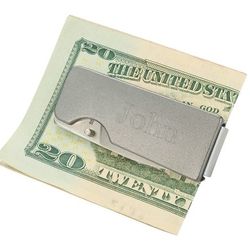 Dual Function Stainless Steel Pocket Knife Money Clip