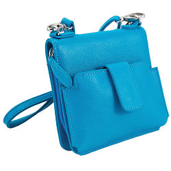 Zip Closure Cross Body Handbag with RFID Protection