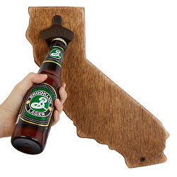 Handcrafted State Wall-Mounted Bottle Opener