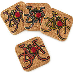 Bike Cork Coasters