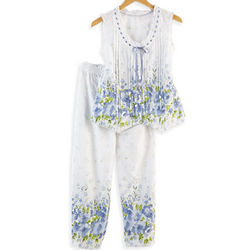 Delphiniums Floral Pajamas