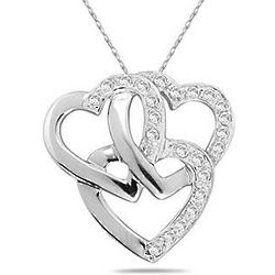 Triple Heart Diamond Necklace