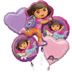 Dora The Explorer Birthday Bouquet of Balloons