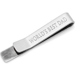 "World's Best Dad" Hidden Message Tie Bar