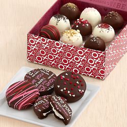 4 Valentine's Oreo Cookies and 9 Valentine's Cake Truffles