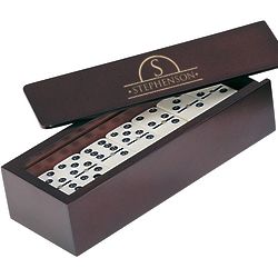 Domino Set in Personalized Rosewood Box