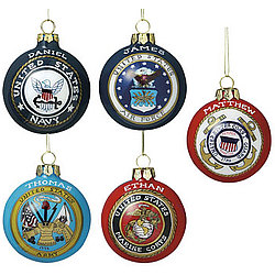 Personalized Military Ornaments Personalized Military Ornaments