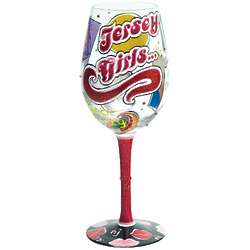 Jersey Girls Wine Glass