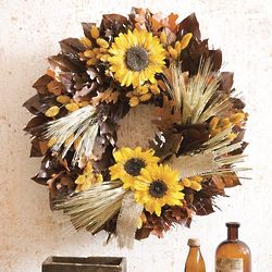 Harvest Sunflower Wreath