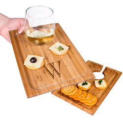 Personalized Bamboo Wine & Dine Appetizer Trays