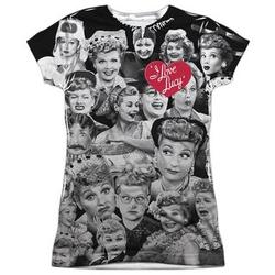 I Love Lucy Front-Print Collage T-Shirt
