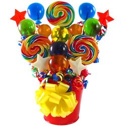 Festive Whirly Lollipop Bouquet