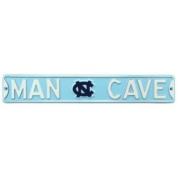 North Carolina Tar Heels Man Cave Street Sign