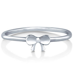 Petite Ribbon Ring in Sterling Silver