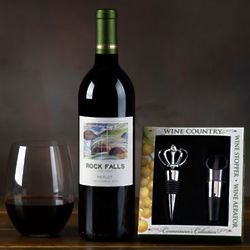 Rock Falls Vineyards Merlot Wine Gift Set