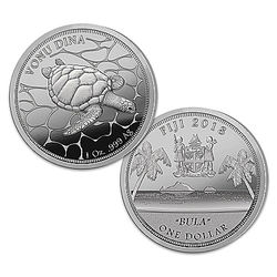 2018 Fiji Bula 1 Troy Ounce Silver Proof Dollar Coin
