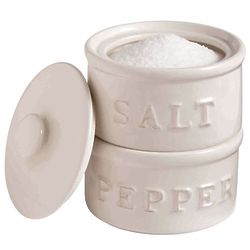 Salt & Pepper Stackable Holders Cellar Set