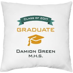 Personalized Graduate Throw Pillow Case