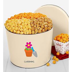 3 Flavor Gardening Themed Popcorn Tin