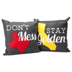 Handcrafted Home State Pillow