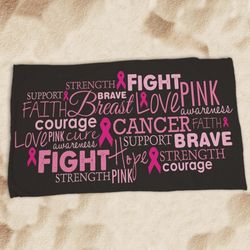 Breast Cancer Awareness Beach Towel