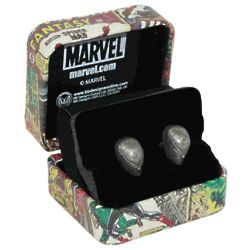Spiderman Cufflinks with Antique Silver Finish