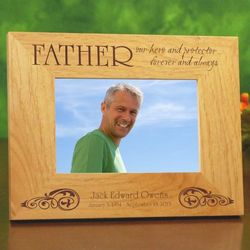 My Hero Forever Personalized Sympathy Picture Frame