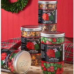 Winter Floral Snack Canisters