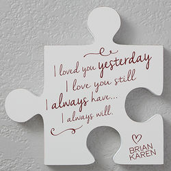 Personalized Romantic Quotes Puzzle Wall Decoration