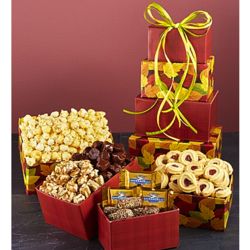 Falling Leaves Sweets and Treats Gift Tower