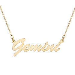 Zodiac Gold Plated Necklace