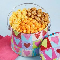 Heart Deco 3-Flavor Popcorn Gift Pail