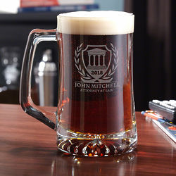 Lawyer's Personalized Courthouse Beer Mug