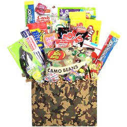 Camouflage Retro Candy Gift Basket