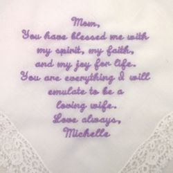 You Have Blessed Me Mother's Personalized Hankie