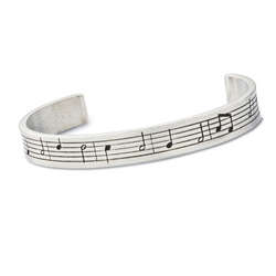 Pewter Music Cuff Bracelet