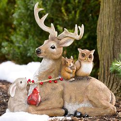Buck and Friends Garden Sculpture