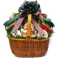 Traditional Cheese and Sausage Holiday Favorites Gift Basket