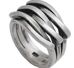Men's Interlocked Sterling Silver Ring